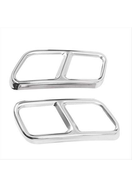 Paslanmaz Çelik Arka Çift Egzoz Susturucu Boru Kapak Döşeme Kuyruk Kuyruğu Çerçevesi Mercedes Benz Glk X204 Cls W218 2012-17 (Yurt Dışından)