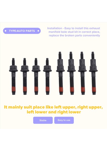 Egzoz Manifold Sapı Somun Kiti Egzoz Manzaralı Bolt Donanım Kiti 6505316AA Dodge Ram 1500 Jeep Grand Cherokee (Yurt Dışından) indirimleri