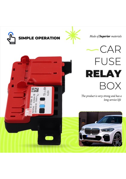 Bmw X3 X4 X5 X6 Araba Sigorası Rölesi Kutusu Kontrol Ünitesi Güç Dağıtım 61148717954 (Yurt Dışından) fırsatları