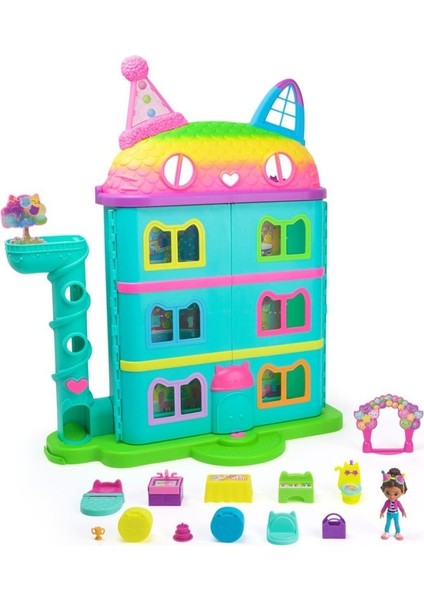 70742 Gabbys Dollhouse Festival Evi Eğlenceli Müzikli Oyun Seti 63 cm -Spinmaster modelleri