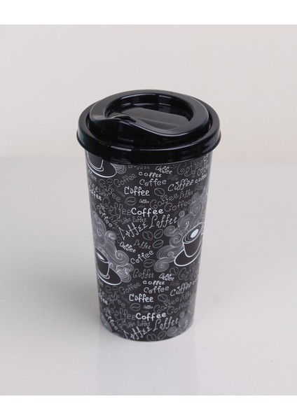 4 Adet Kahve Bardağı Kapaklı Desenli 650ML fiyatları
