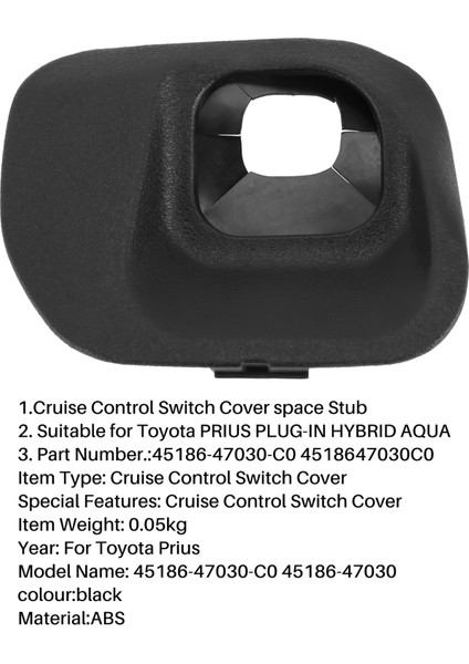 45186-47030-C0 4518647030C0 Direksiyon Simidi Kapağı Toyota Prius Plug-In Hibrid Aqua (Yurt Dışından) modelleri