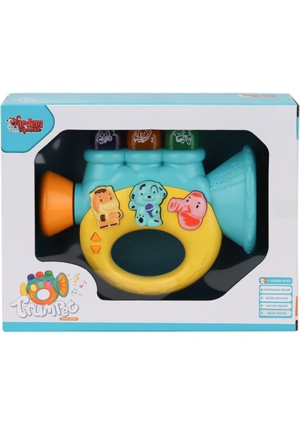 JLG-855-37A Işıklı ve Müzikli Trompet Bebek Pianosu -Vardem Oyuncak