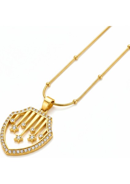 316L Paslanmaz Çelik Kadın Altın Kolye | Yusso