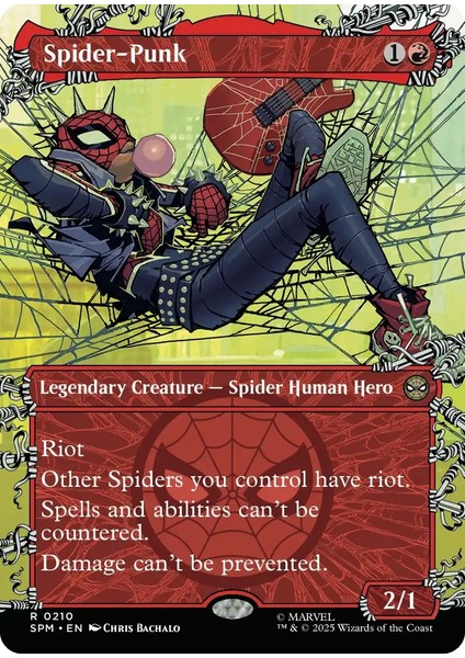 Spider-Punk R-0210 Lisanslı Oyun Kartı