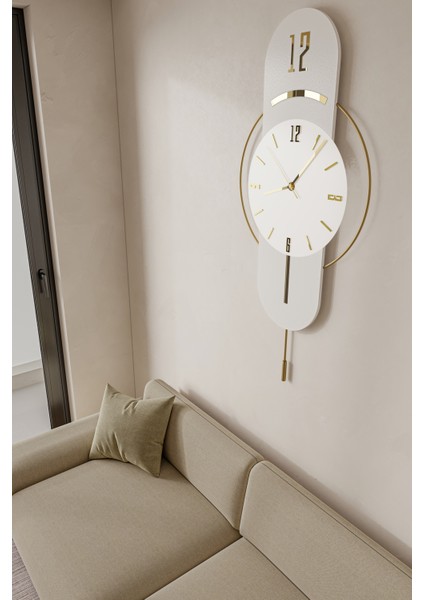 Beyaz Milano E x C L U S I V E (Beyaz Lake) - Quartz Mekanizmalı - Duvar Saati