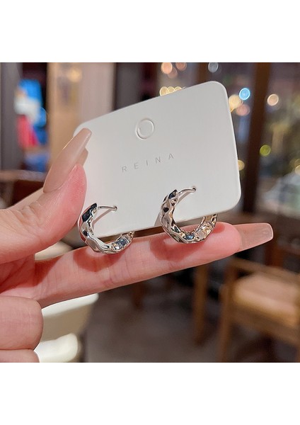 Avrupa ve Amerika Birleşik Devletleri Kişilik Büyük Daire Küpeler Kadın Kıdemli Küpe Duygusu Moda Mizaç Basit Küpeler Küpeler Kulak Aksesuarları (Yurt Dışından)