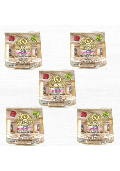 Gül Kokulu Tüy Dökücü Toz - Hamam Otu 150 gr x 5 Adet