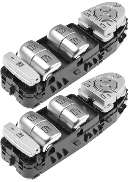 2x A2059056810 Araba Ön Sol Güç Master Pencere Kontrol Anahtarı Mercedes-Benz W205 C-Serisi C300 C400 C63 2015-2020 (Yurt Dışından)