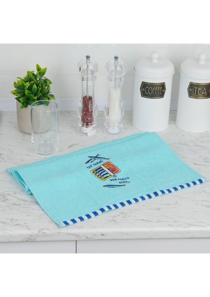 Soft Ikan Mutfak Havlusu - Mavi - 40X66 cm