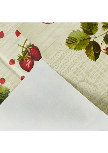Soft Çilek Pvc Masa Örtüsü - Bej - 140X200 cm modelleri