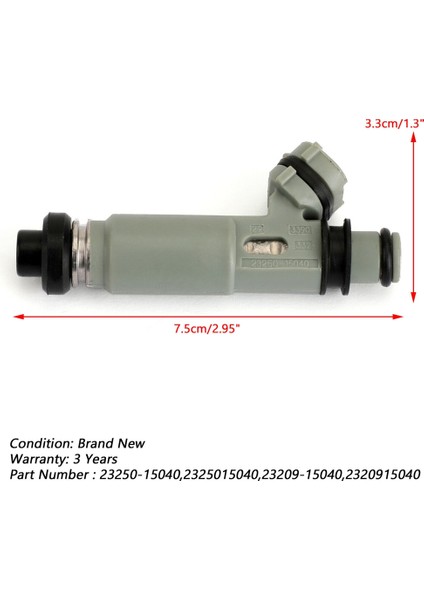 Toyota Soluna Için Yakıt Enjektör Nozul AE11 Sprinter Trueno Spacio 1 5l 1 6l 23209-15040 23250-15040 (Yurt Dışından) fırsatları