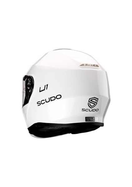 Modüler Çene Açılır Kask Güneş Vizörlü Ece 22.06 Beyaz L fiyatları