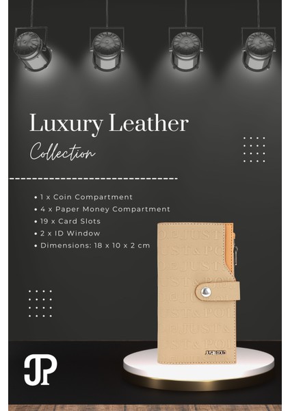 Orijinal Just Polo Collection Lüks Yumuşak Deri Bozuk & Kağıt Para Bölmeli Şık Kartlıklı Cüzdan fiyatları