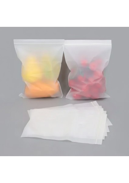 Çok Amaçlı Kilitli Torba 23X31 cm Kilitli Kalın Buzdolabı Poşeti Sandviç Beslenme Torbası