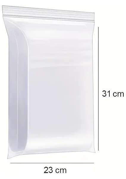 Çok Amaçlı Kilitli Torba 23X31 cm Kilitli Kalın Buzdolabı Poşeti Sandviç Beslenme Torbası