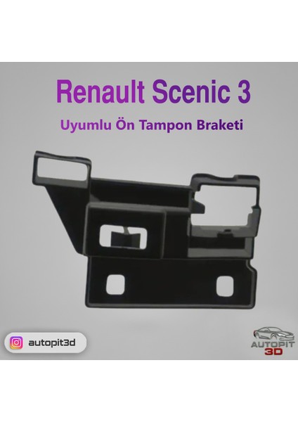 Renault Scenic 3 Uyumlu Ön Tampon Braketi