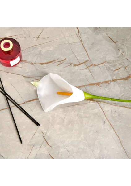 Deco Yapay Zambak Çiçeği - Beyaz - 60 cm