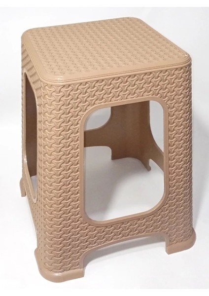 1 Adet Küçük Kahve Kir Tutmaz 30 cm Tabure Hasır Örgü Oturak Alt Kuşaklı Sağlam Dizayn fiyatları