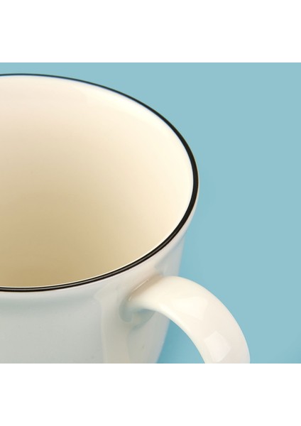 Kitchen Bold Heart Porselen Kupa - Siyah / Beyaz - 290 ml modelleri