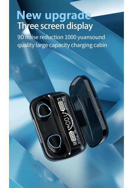 M10 Kablosuz Kulaklık – Bluetooth 5.3 + Dijital Şarj Kutusu + Ultra Bas Ses, Anc Mikrofonlu ,gürültü Engelleme