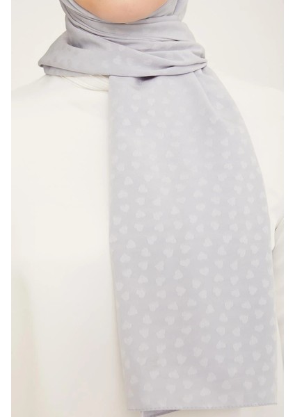 Trend J.capri Şal 4 - 355 - Kalpli Açık Gri fiyatları