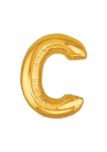 C Harf Folyo Balon Altın Renk 40 Inç - Lisinya