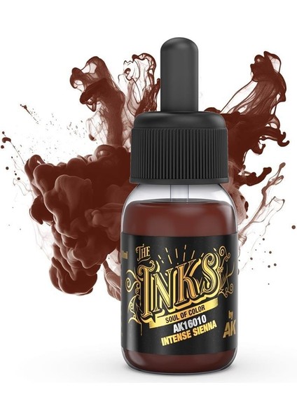 Ak 16010 30 Ml. Akrilik Mürekkep, Intense Sienna