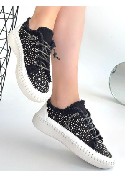 Guji Siyah Kot Bağcıklı Spor Ayakkabı - Lisinya fırsatları
