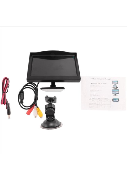 4x 5 Inç 800X480 Tft LCD Hd Ekran Monitörü Araba Yedekleme Kamerası/arka Görünüm/dvd/medya Player Için Çift Montaj Braketi ile (Yurt Dışından) fırsatları