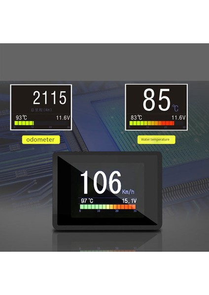 Obd Yerleşik Otomobil Kafası Hud Dijital Hız Göstergesi Gezisi Ekran Hızlı Yakıt Tüketimi Sıcaklığı Gösterge Alarmı (Yurt Dışından) fırsatları
