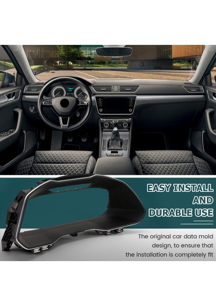 Skoda Için Araba Sanal Kokpit LCD Dijital Gösteri Paneli LCD Enstrüman Çerçevesi Superb (Yurt Dışından) indirimleri