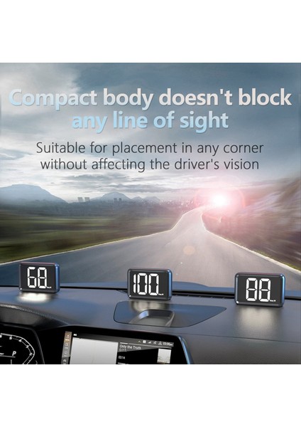 Gps Hud Car Araç Motosikli Hd LED Aksesuarları Için Dijital Hızölçer Mph (Yurt Dışından) fırsatları