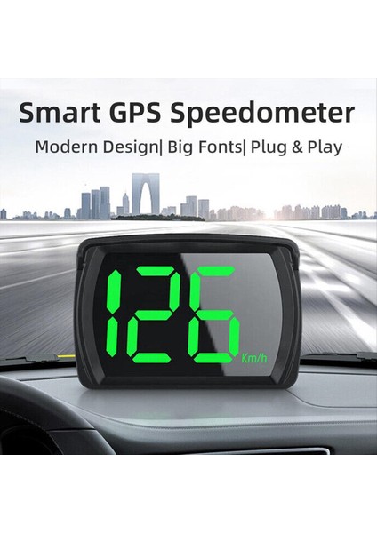 Evrensel Dijital Gps Speedometre Kmh Hatırlatma Ölçer Hd LCD Ekran Fişi ve Tüm Araç Için Büyük Yazı Tipi Oynayın (Yurt Dışından) fiyatları
