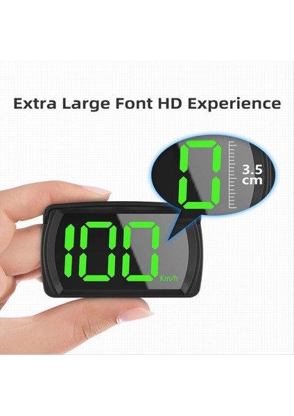 Evrensel Dijital Gps Speedometre Kmh Hatırlatma Ölçer Hd LCD Ekran Fişi ve Tüm Araç Için Büyük Yazı Tipi Oynayın (Yurt Dışından) indirimleri