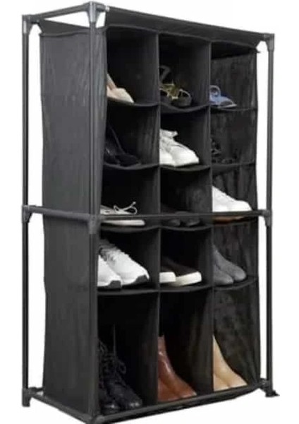 Ayakkabı Rafı - 15 Bölmeli Kumaş Ayakkabı Dolabı indirimleri