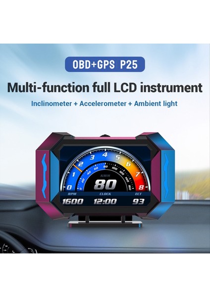 Otomatik LCD Obd2 Hud Kafa Dijital Araç Hedece Komantörü Kapalı Yol Yardımı Sadece Büyümetro Tranitro Su Semp Iyi (Yurt Dışından) indirimleri