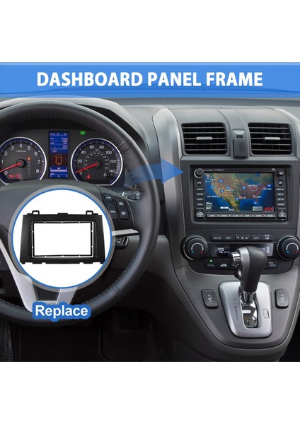 Honda Crv 07-10 Için 2 Dın Car DVD Stereo Radyo Fasya Panel Çerçevesi (Yurt Dışından) fırsatları