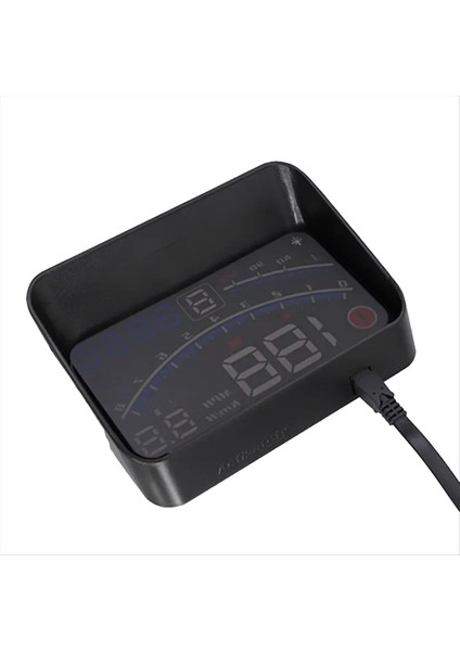 V41 Başlık Ekran Aracı Obdıı Euobd 5 5in Ön Cam Projektör Hud Ekran Vardiya Hatırlatma Su Sıcaklığı Rpm Km/s (Yurt Dışından)