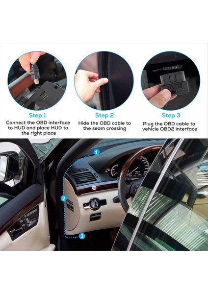 Araba Kafası Yukarı Ekran Obd Iı+Gps Akıllı Gösterge Çözünürlüklü Hız Göstergesi Obd Hata Kodu Eliminasyon Güvenli Sürüş (Yurt Dışından) fırsatları