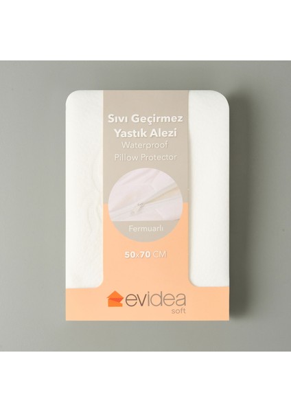 Soft Sıvı Geçirmez Yastık Alezi - Beyaz - 50X70 cm