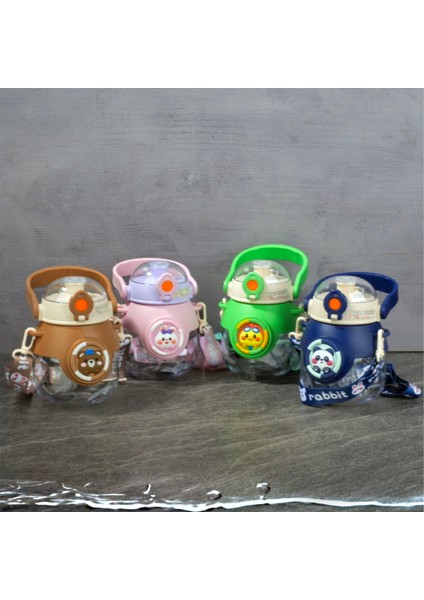 Polikarbon Figürlü Matara - Asorti - 800 ml