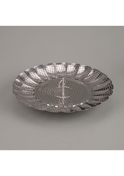 Sebze Haşlama Aparatı - Gri - 28 cm