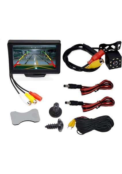 Arka Görüntü Kamera Geniş Derece 4 3 Inç Tft LCD Ekran Veya Monitör Su Geçirmez Gece Görüşü Yedekleme Monitör (Yurt Dışından) indirimleri