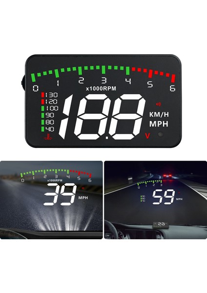A900 Araba Hud Obd Rpm Metre Kafa Ekran Araç Aksesuarları Çok Display Aksesuarları Dijital Hız Motoru Rpm Su Sıcaklığı (Yurt Dışından) indirimleri