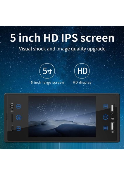 SW150 5 Inç Araba Mp5 Oynatıcı Ters Görüntü Araba Radyosu Çok Functurm Media Hd Universal (Yurt Dışından) indirimleri