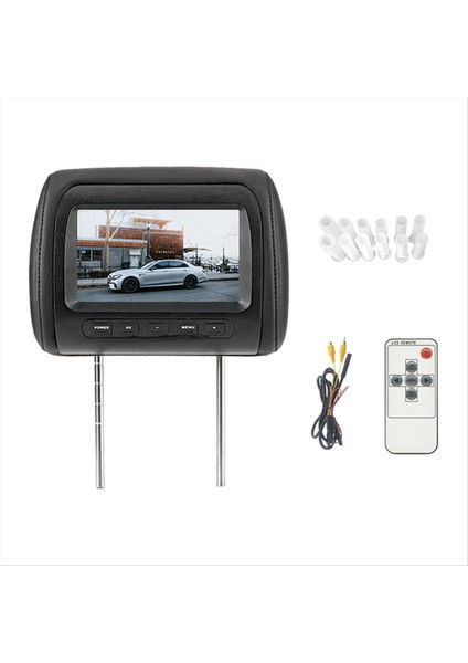 Araba Başlık Monitörü Evrensel 7 Inç Tft LED Ekran Yastık Av Giriş Araç Başlığı Arka Video Av Ekran (Yurt Dışından) fiyatları