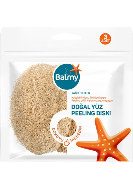 Loofah 3'lü Yüz Peeling Diski