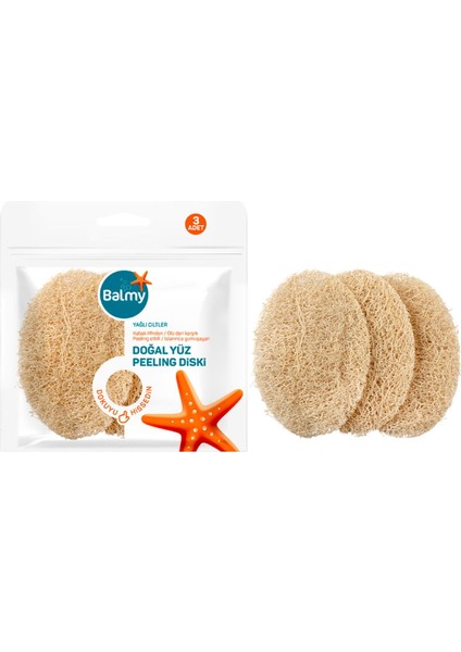 Loofah 3'lü Yüz Peeling Diski fiyatları