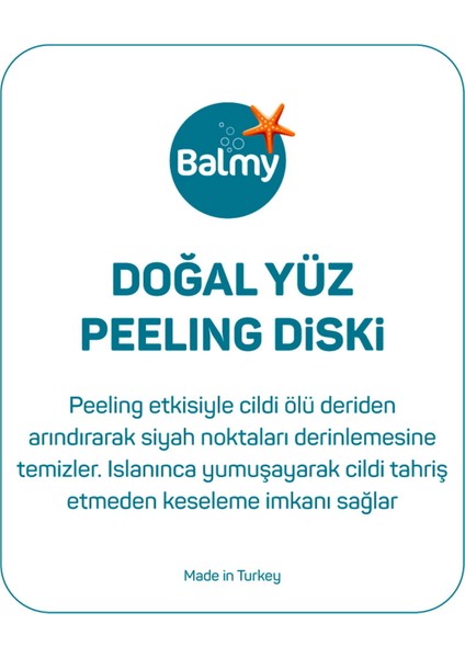 Loofah 3'lü Yüz Peeling Diski modelleri